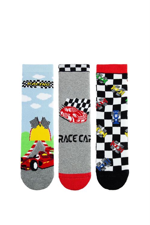 Racıng Car Boys’ Terry Socks 12