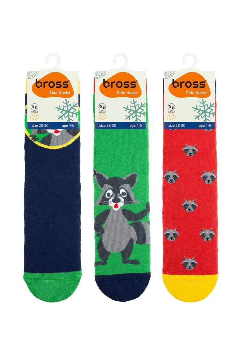 BROSS RACOON BOYS’ TERRY SOCKS ASORTY