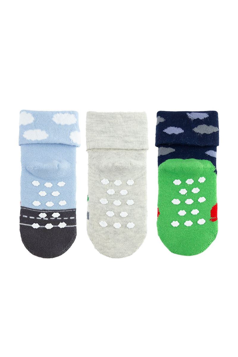 BROSS GO VEHICLES BABY BOYS’ TERRY SOCKS ASORTY