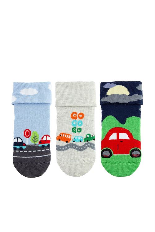 Go Vehıcles Baby Boys’ Terry Socks 12