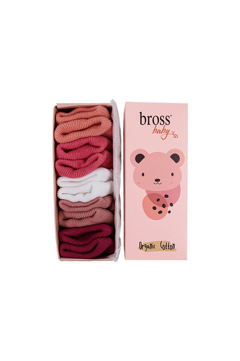 BROSS BABY SOCKS ROLLTOP POWDER