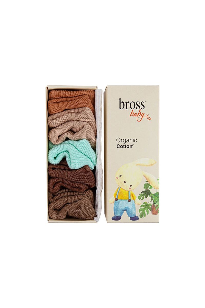 BROSS BABY SOCKS ROLLTOP ECRU