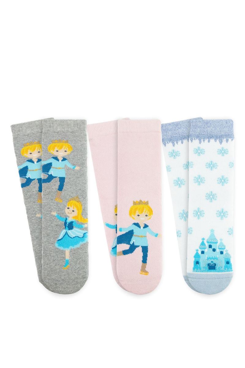 BROSS PRINCE & PRINCESS GIRLS’ TERRY SOCKS ASORTY