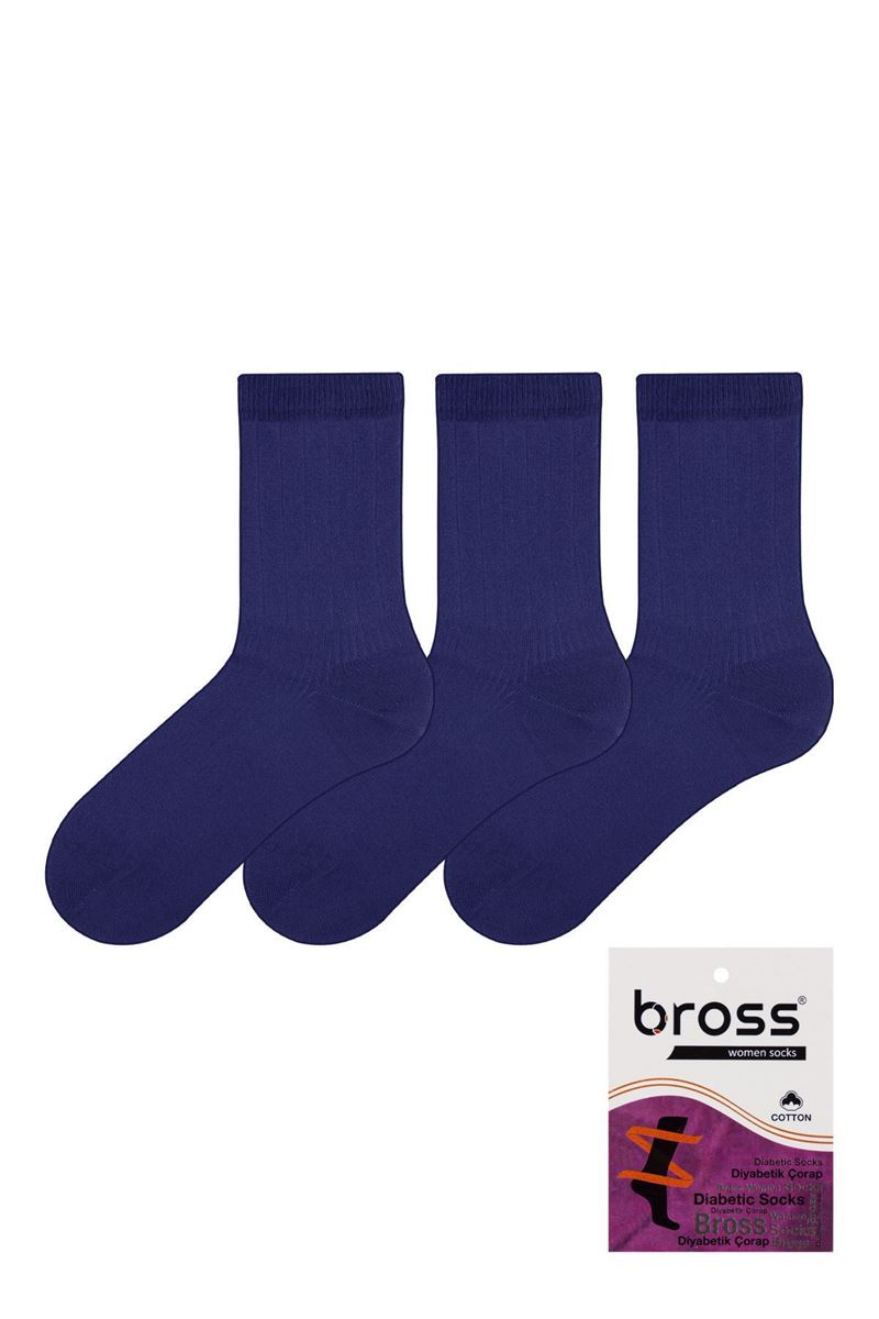 BROSS CANDY WOMEN S SOCKS NAVY BLUE