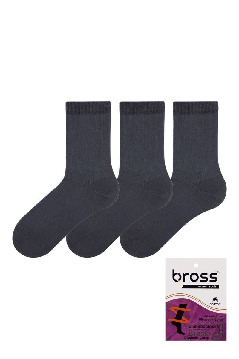 BROSS WOMAN DIABETIC SOCKS SMOKED