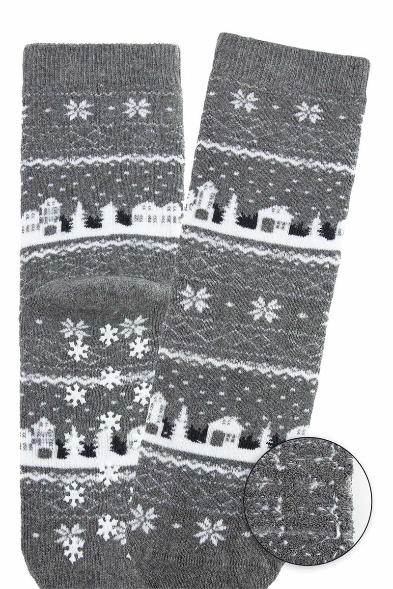 BROSS SNOW BEAR GIRLS' TERRY SOCKS ASORTY