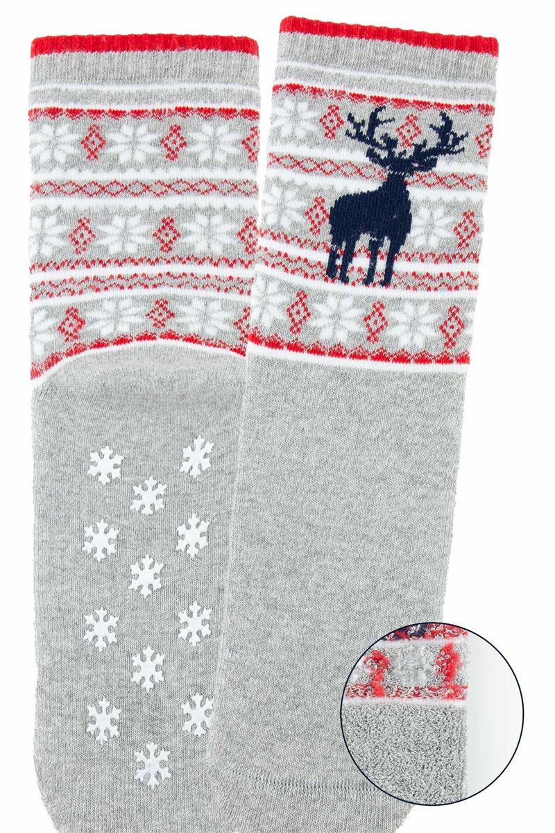 BROSS NEW YEAR DEER GIRLS’ TERRY SOCKS ASORTY