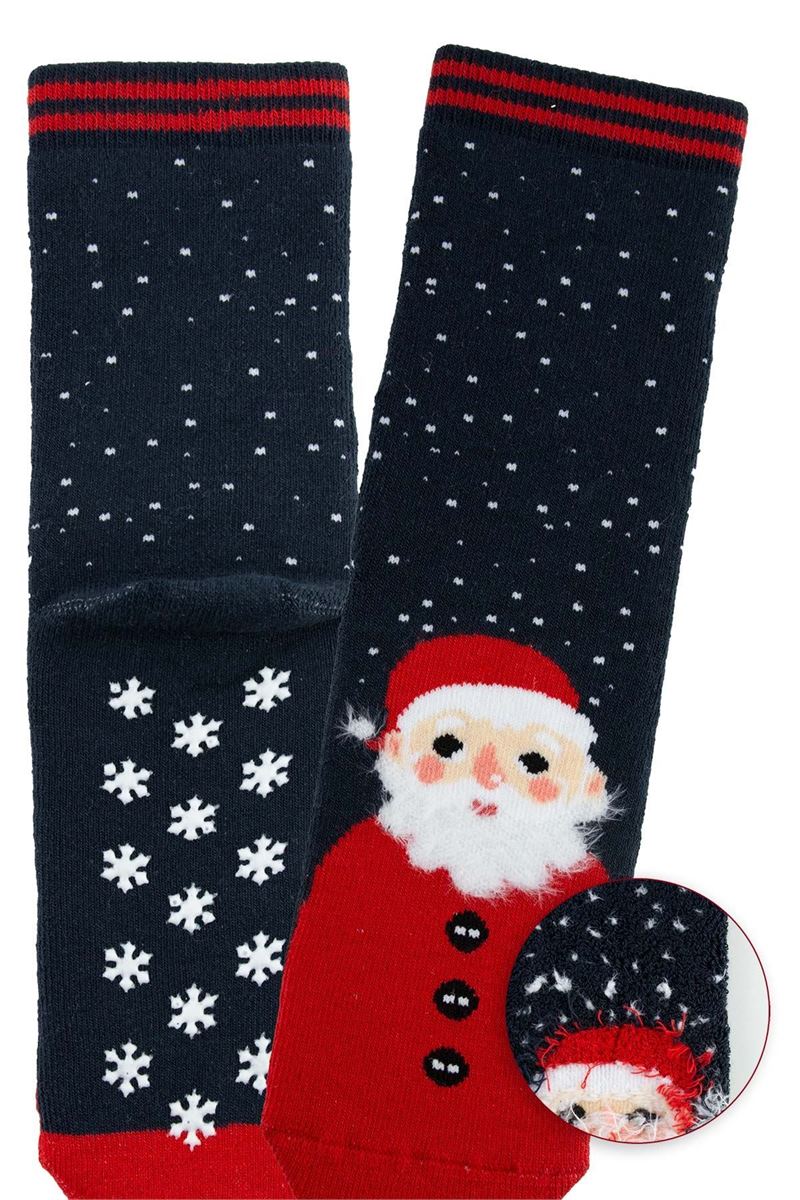 BROSS SNOWING SANTA BOYS’ TERRY SOCKS ASORTY