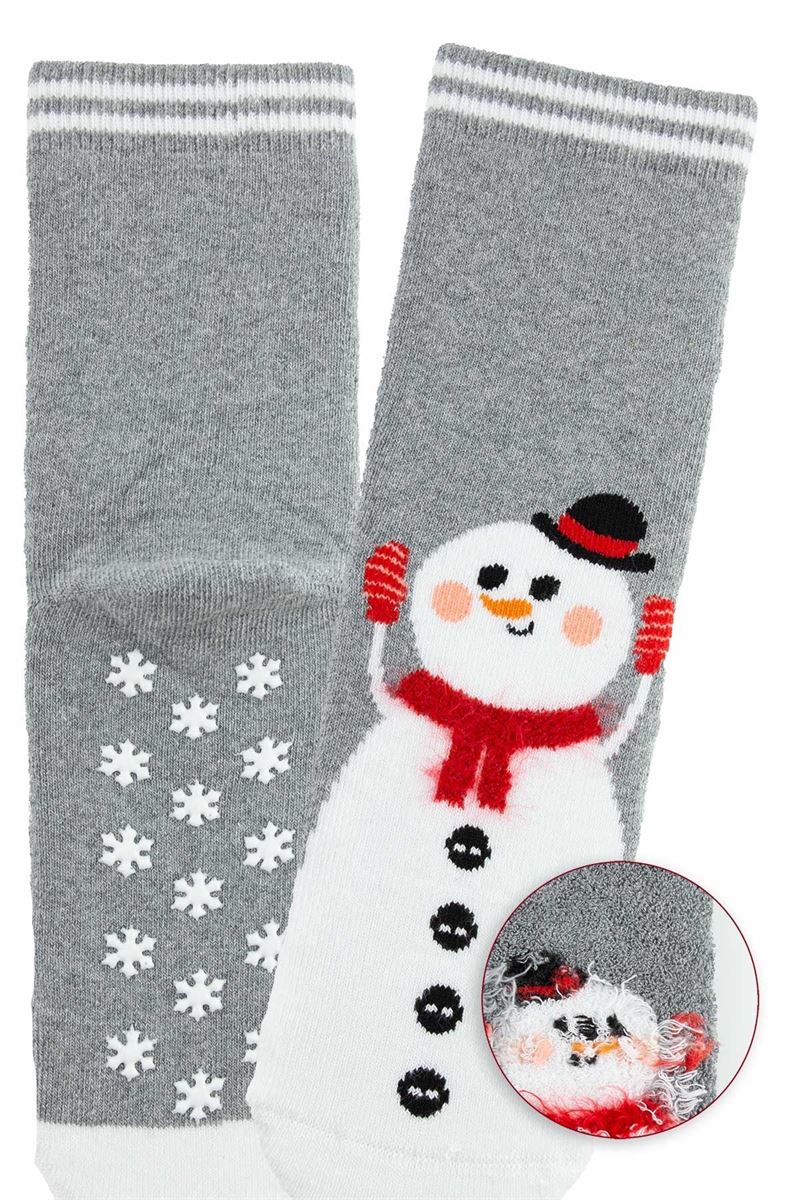 BROSS SNOWING SANTA BOYS’ TERRY SOCKS ASORTY