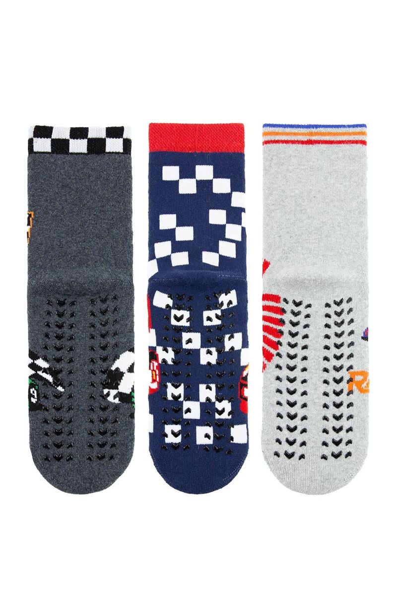 BROSS SPEED FAST CAR BOYS’ TERRY SOCKS ASORTY