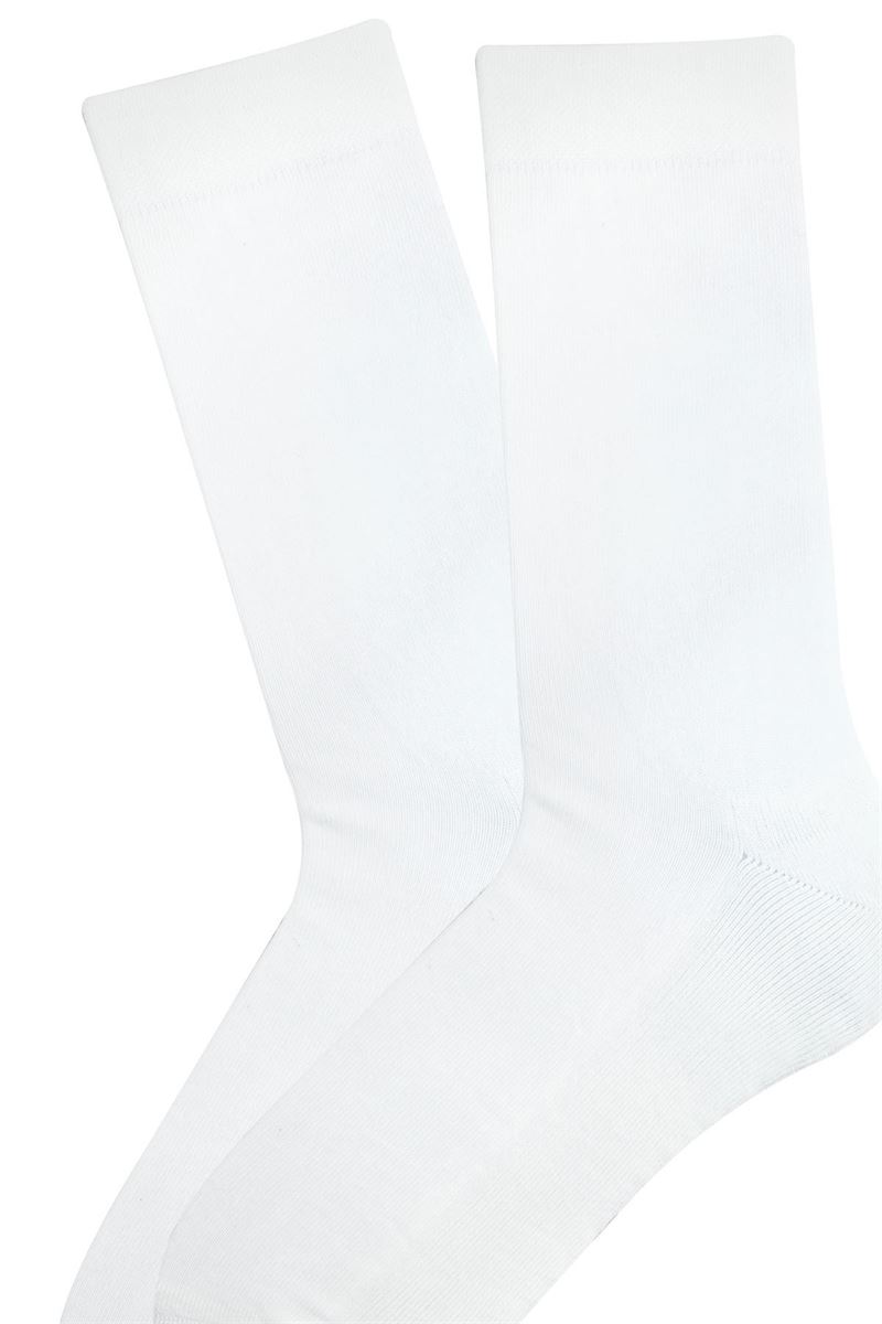 BROSS UNDER THE SOLE MEN CREW SOCKS WHITE