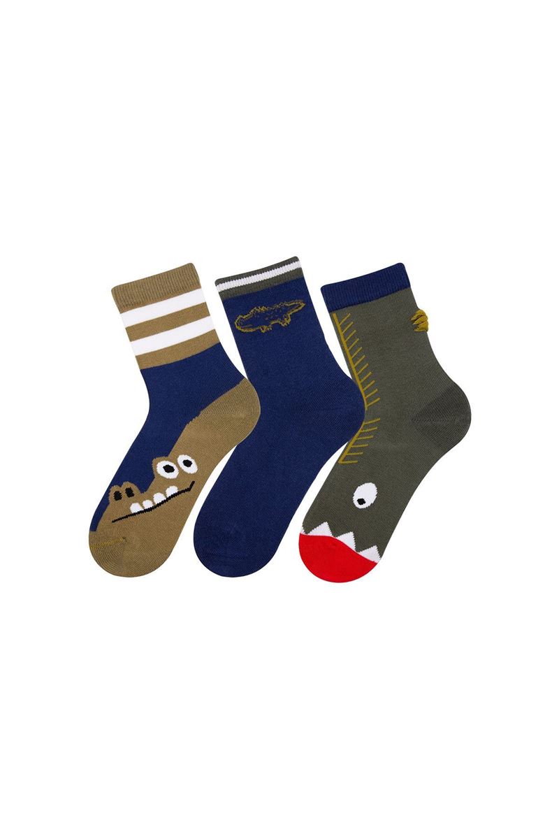 BROSS KIDS CROCODILE CREW SOCKS ASORTY