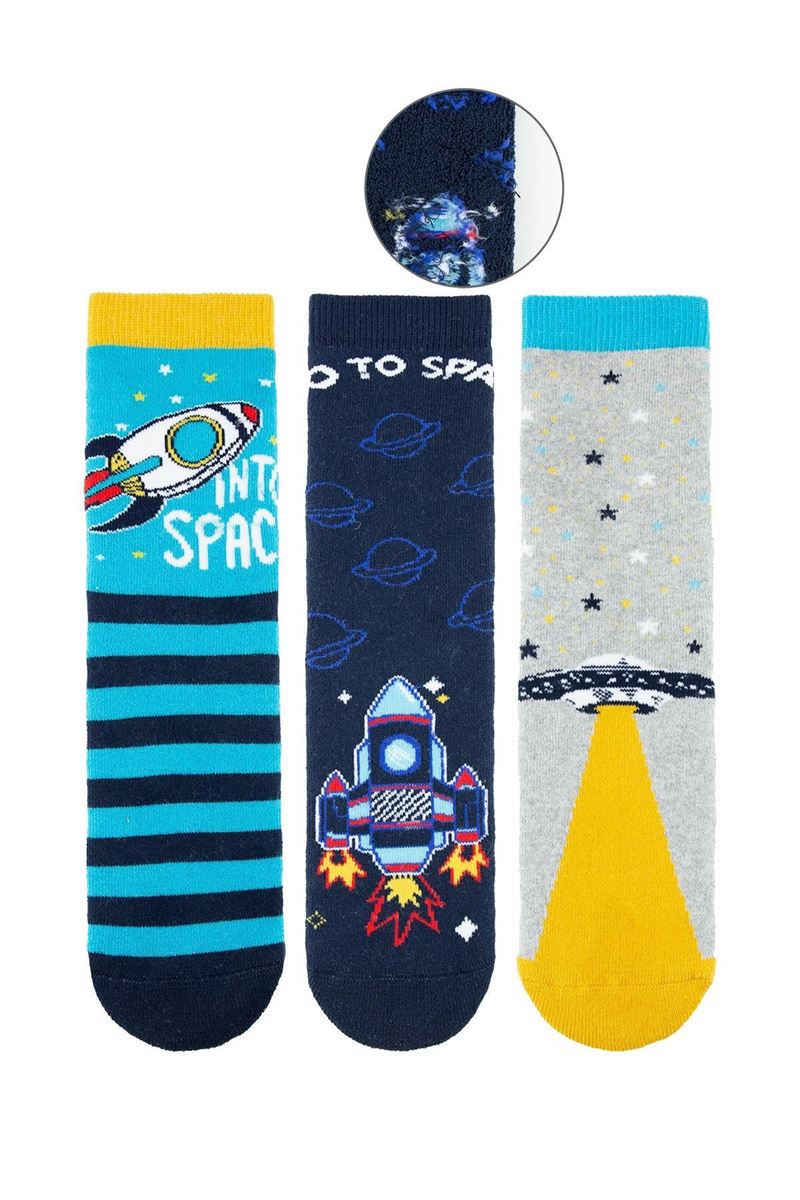 BROSS SPACE BOYS’ TERRY SOCKS ASORTY