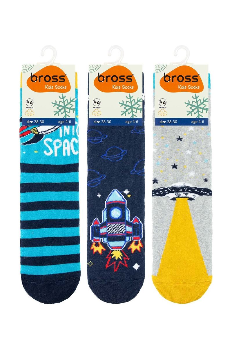 BROSS SPACE BOYS’ TERRY SOCKS ASORTY