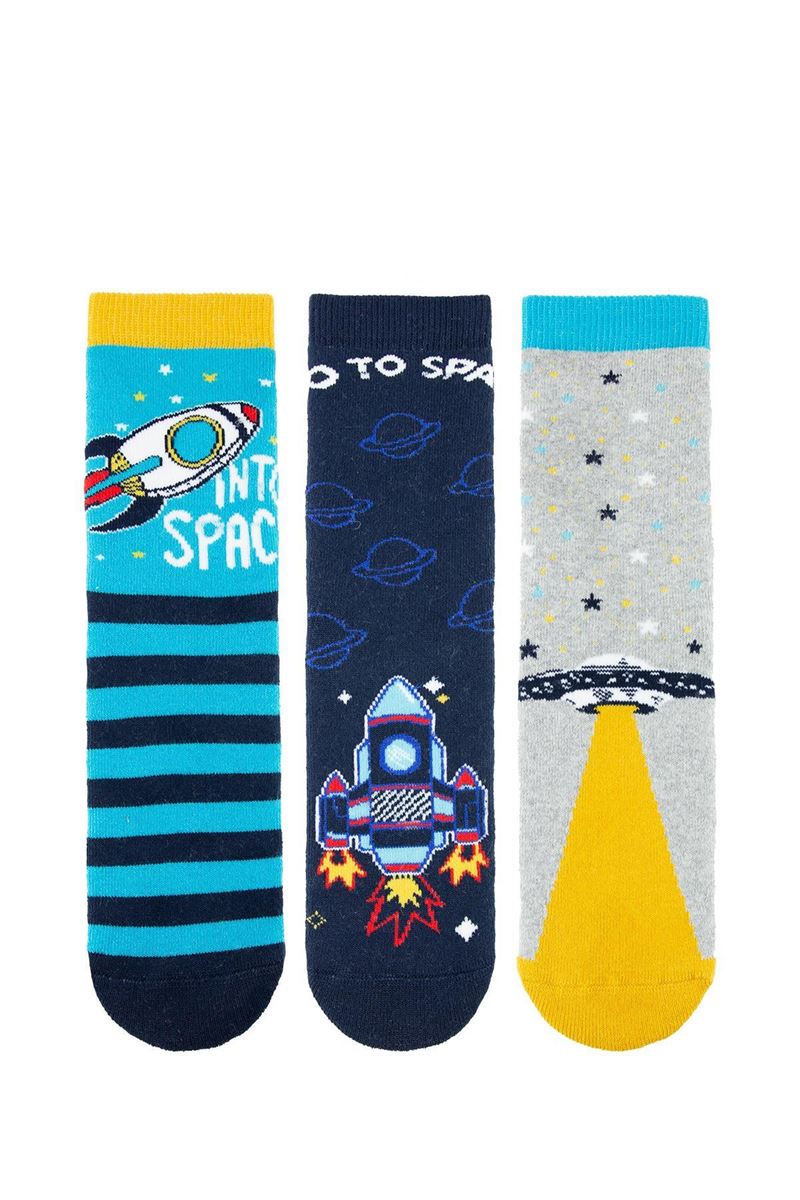 BROSS SPACE BOYS’ TERRY SOCKS ASORTY