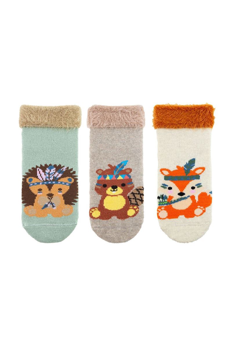 BROSS BABY BOY WILD TERRY CREW SOCKS ASORTY