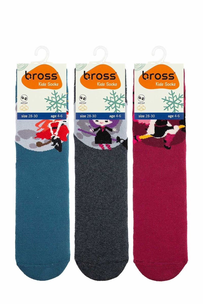 BROSS WITCH ON THE MOON GIRLS’ TERRY SOCKS ASORTY