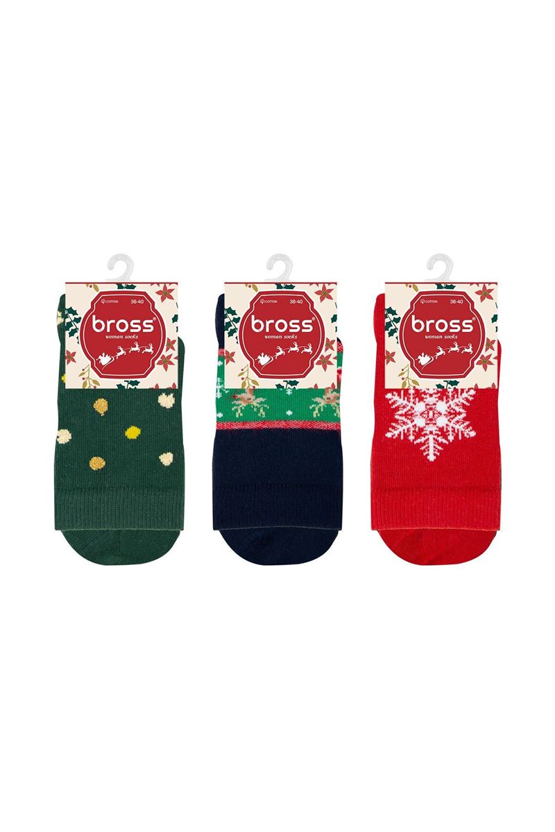 BROSS WOMEN NEW YEAR CREW SOCKS ASORTY