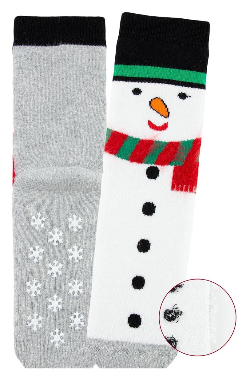 BROSS SANTA WITH A SCARF BOYS’ TERRY SOCKS ASORTY