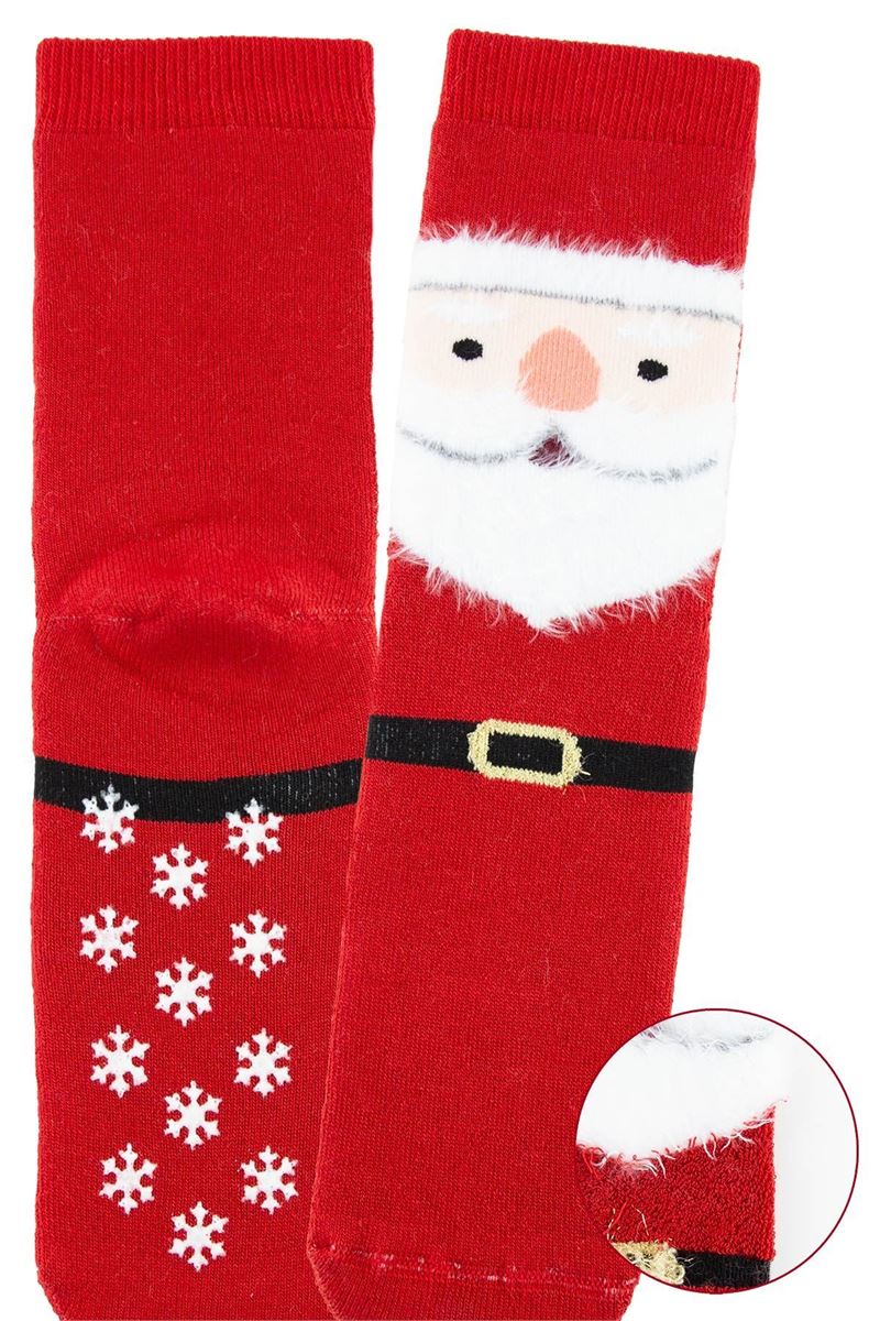 BROSS SANTA WITH A SCARF BOYS’ TERRY SOCKS ASORTY