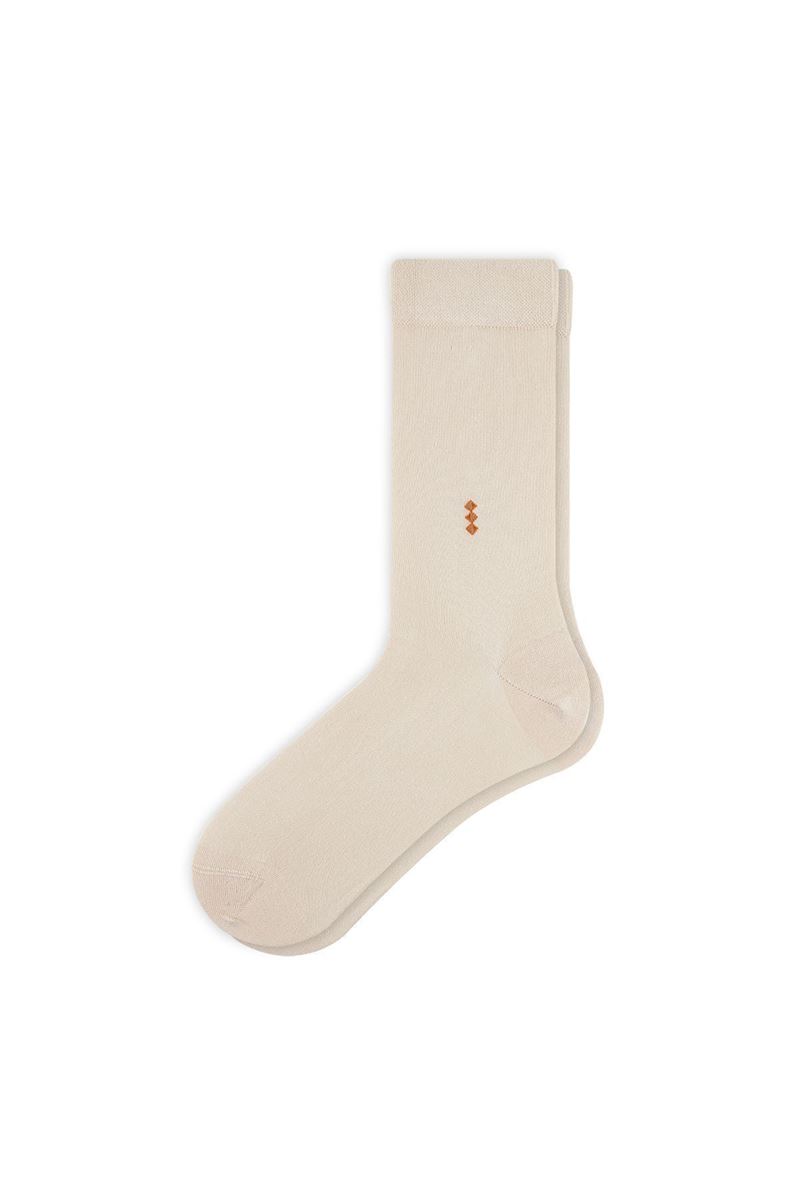 BROSS SUMMER PATTERNED OF STOCKING BAMBOO MEN S SOCKS BEIGE