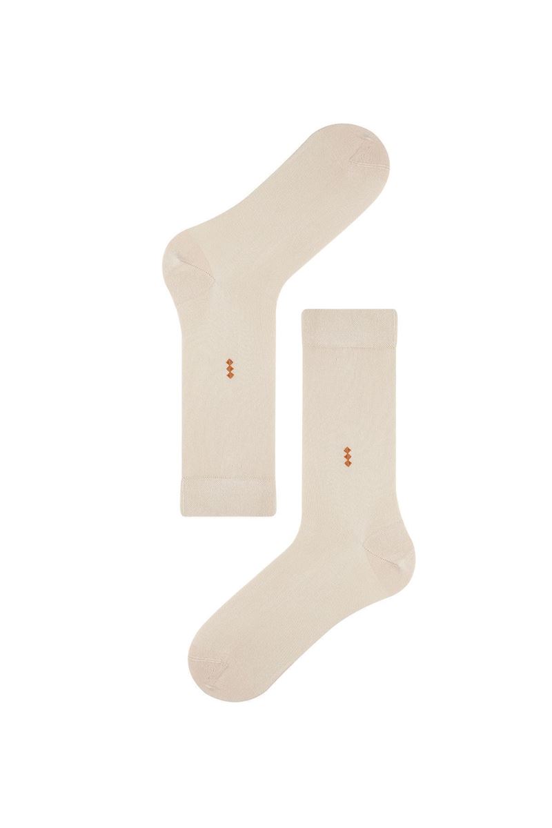 BROSS SUMMER PATTERNED OF STOCKING BAMBOO MEN S SOCKS BEIGE