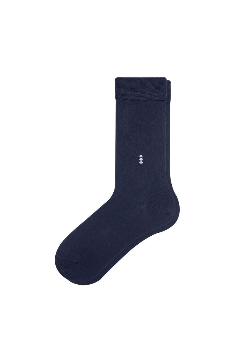 BROSS SUMMER PATTERNED OF STOCKING BAMBOO MEN S SOCKS NAVY BLUE