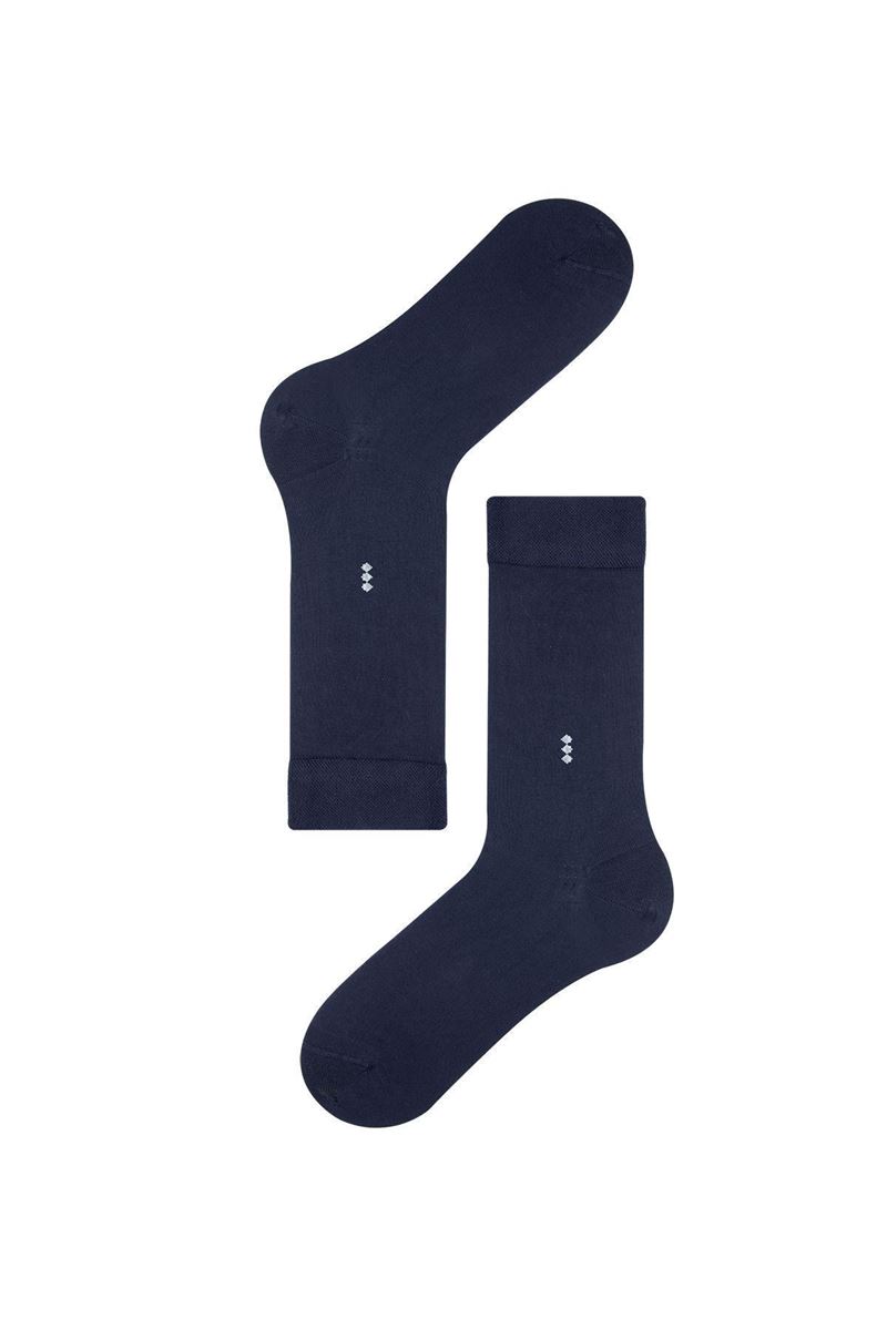 BROSS SUMMER PATTERNED OF STOCKING BAMBOO MEN S SOCKS NAVY BLUE