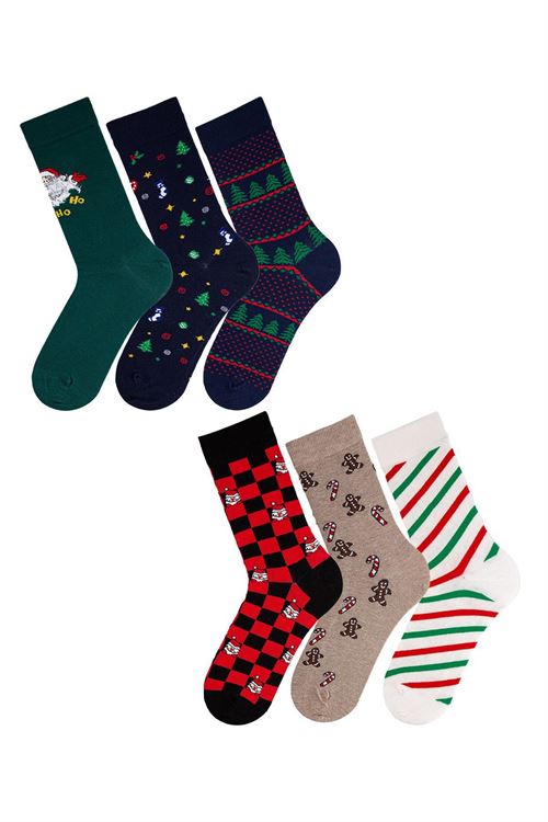 Men New Year Crew Socks 12