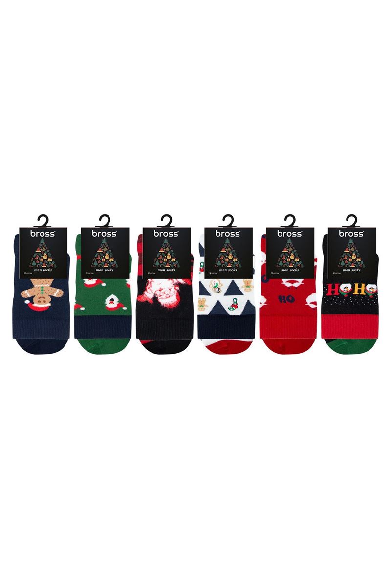 BROSS WOMEN CHRISTMAS CREW SOCKS ASORTY