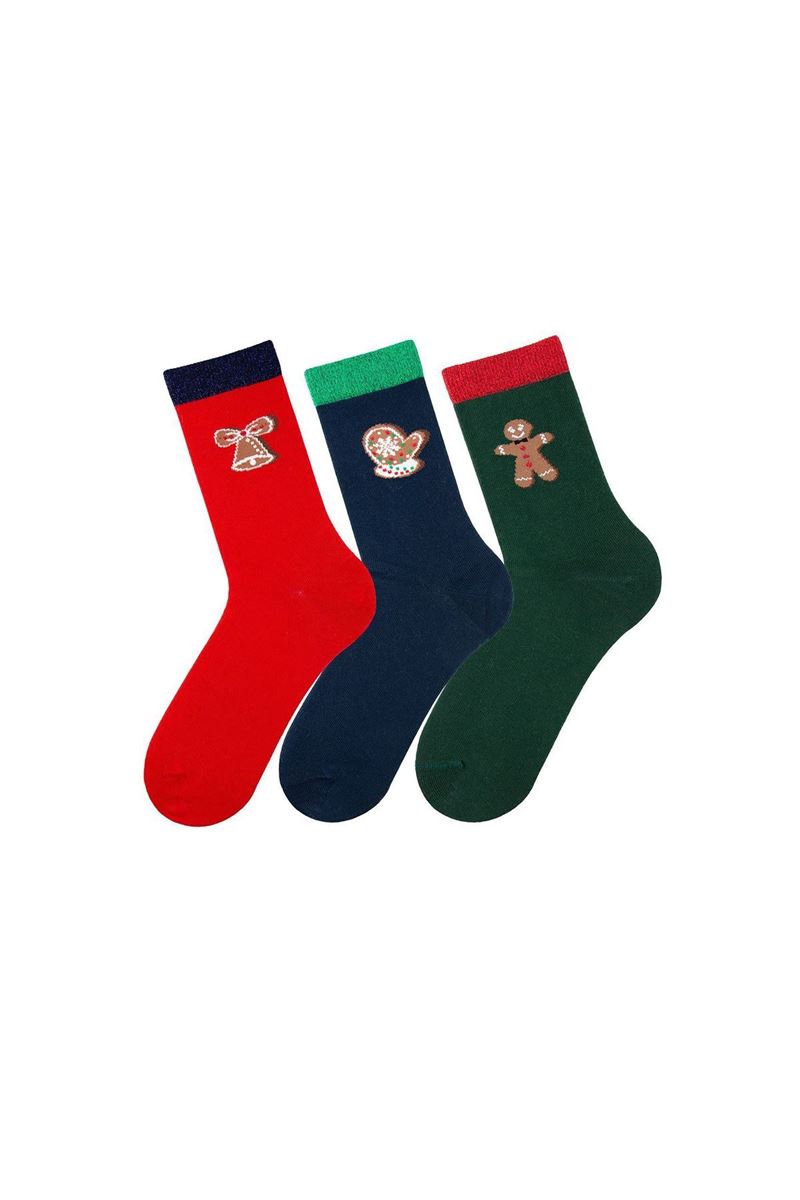 BROSS WOMEN CHRISTMAS CREW SOCKS ASORTY