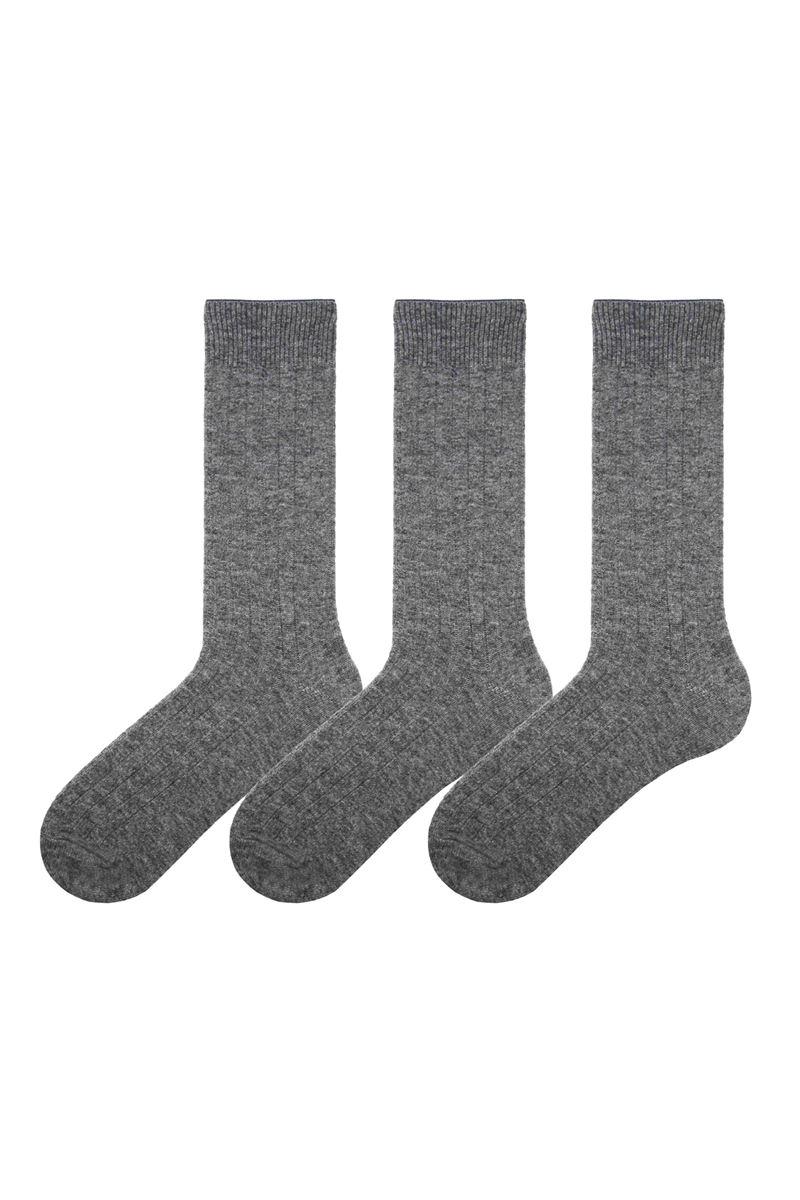 BROSS DERBY MEN S SOCKS GRAY MELANGE