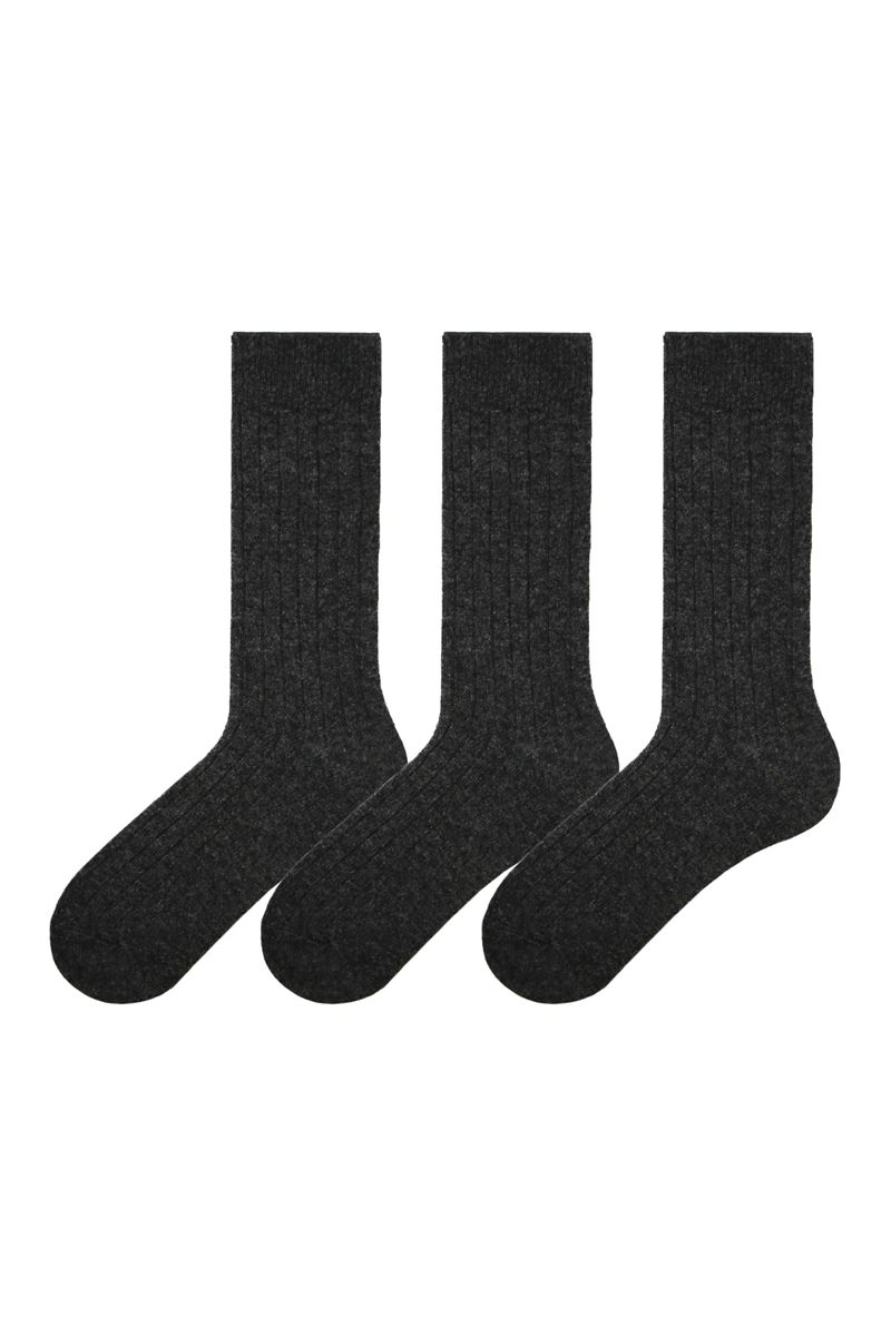 BROSS DERBY MEN S SOCKS ANTHRACITE