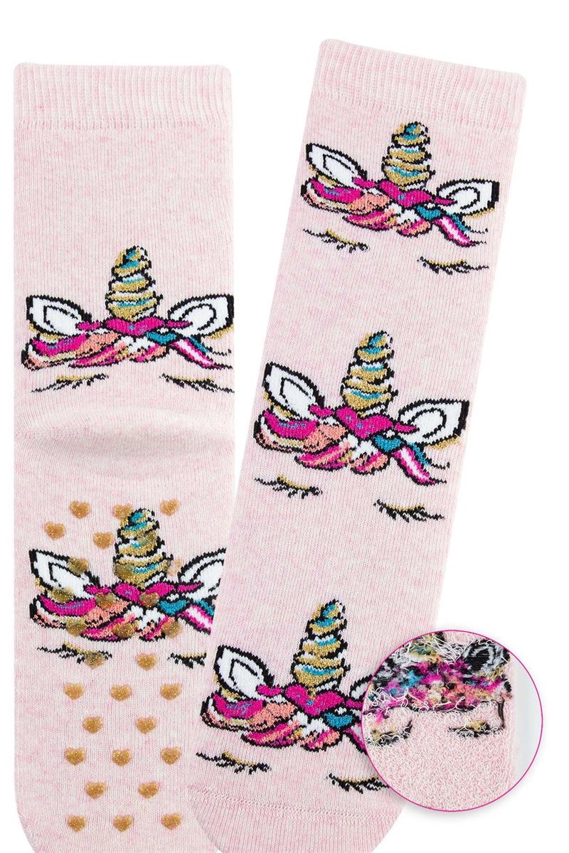 BROSS UNICORN HORN GIRLS’ TERRY SOCKS ASORTY