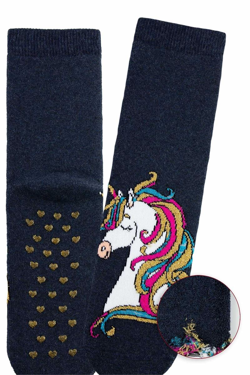 BROSS UNICORN HORN GIRLS’ TERRY SOCKS ASORTY