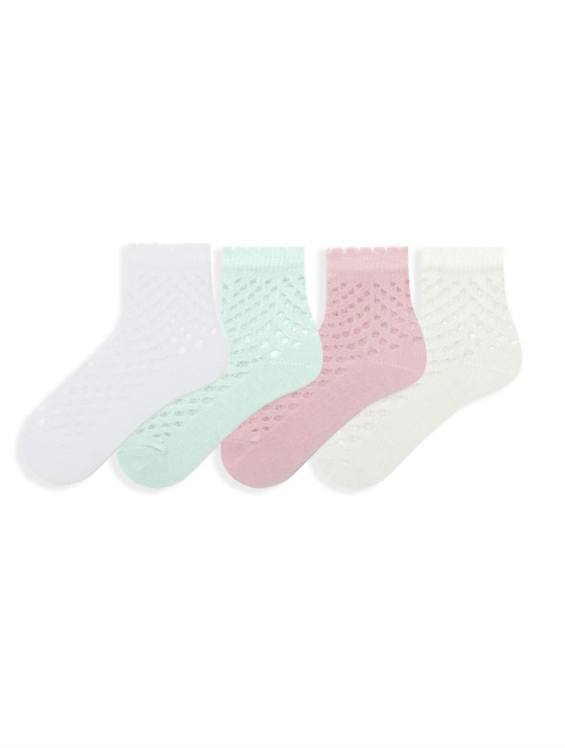 BROSS LARGE NET PATTERNED BABY SOCKS ASORTY