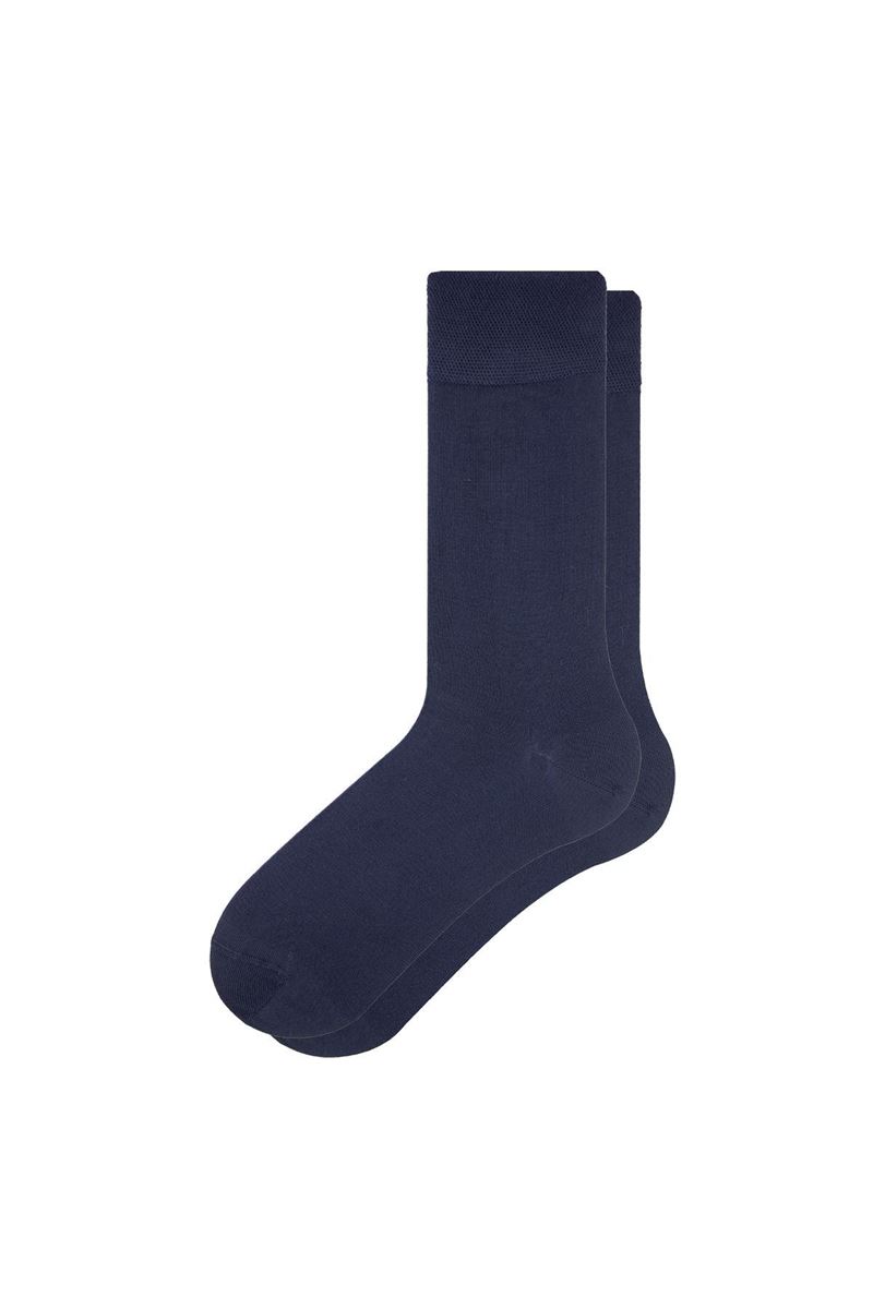 BROSS SIMPLE BAMBOO MEN S SOCKS NAVY BLUE