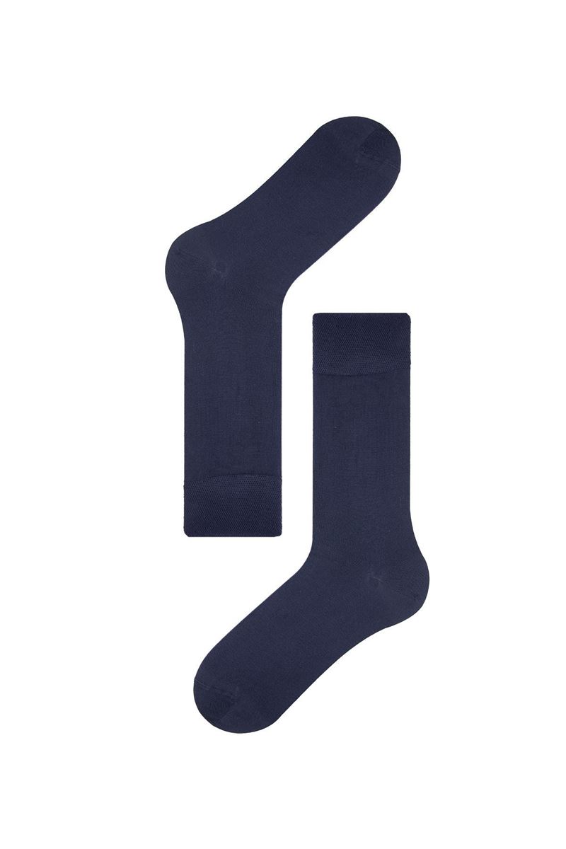 BROSS SIMPLE BAMBOO MEN S SOCKS NAVY BLUE