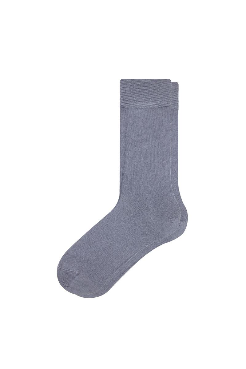 BROSS SIMPLE BAMBOO MEN S SOCKS GREY