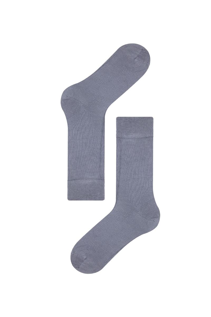 BROSS SIMPLE BAMBOO MEN S SOCKS GREY