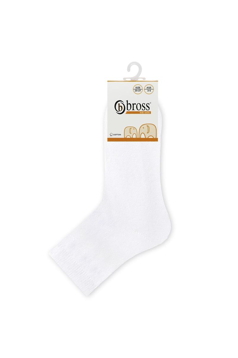 BROSS SIMPLE KIDS  SOCKS WHITE