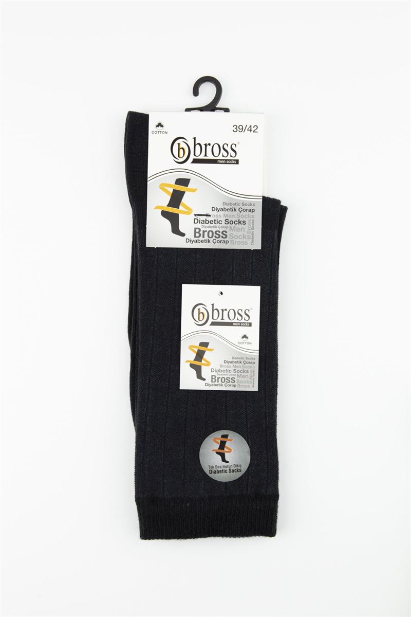 BROSS DIABETIC BOY SOCKS BLACK