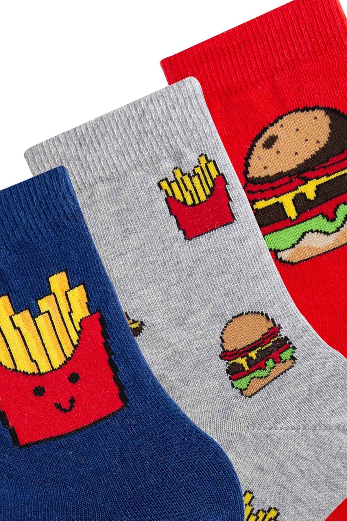 FAST FOOD PATTERN BOY SOCKET SOCKS | Buy Branded Wholesale Socks Online ...