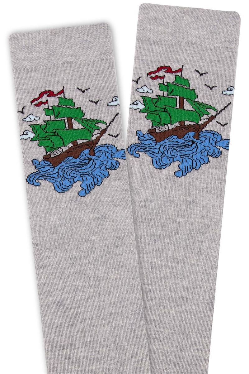 BROSS SHIP PATTERNED TEENAGE+MENS SOCKS ASORTY