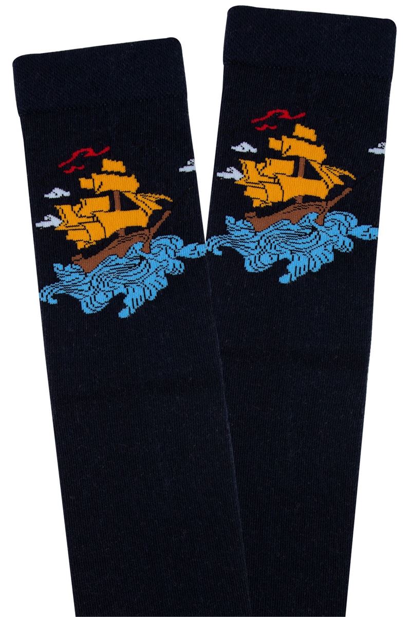 BROSS SHIP PATTERNED TEENAGE+MENS SOCKS ASORTY