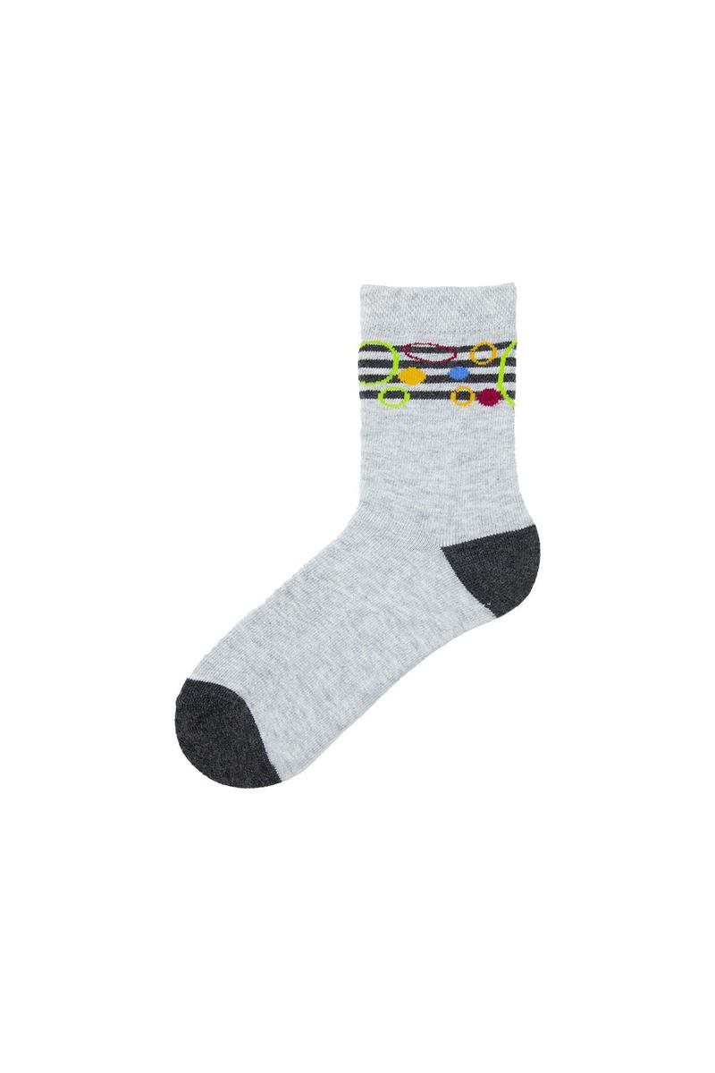 BROSS GEOMETRY PATTERNED BOYS SOCKS ASORTY