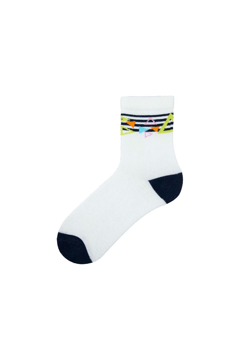 BROSS GEOMETRY PATTERNED BOYS SOCKS ASORTY