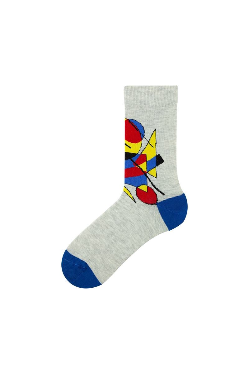 BROSS GEOMETRY PATTERNED TEENAGE+MENS SOCKS ASORTY