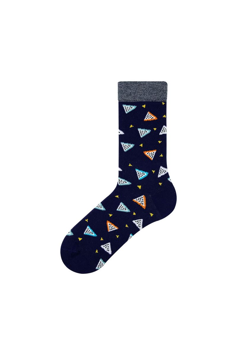 BROSS GEOMETRY PATTERNED TEENAGE+MENS SOCKS ASORTY