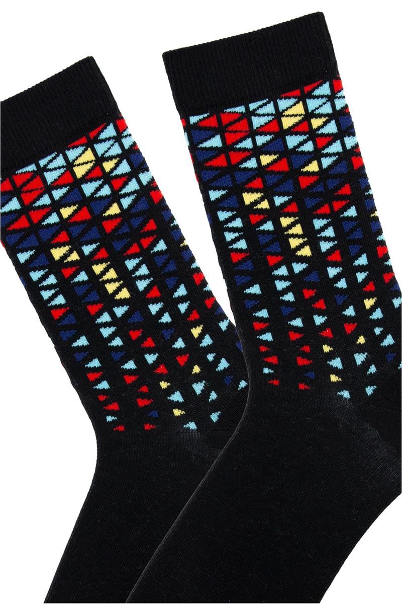 BROSS MAN VAITER SOCKS GEOMETRIC PATTERNED ASORTY